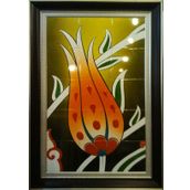 Armada Çini 60x100 Cm ED 612 Sarı Lale Eldekoru Çini Pano