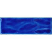 Armada Çini 7x21 cm Gölgeli Kobalt Desenli Çini Seramik Karo