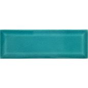 Armada Çini 7x21 cm Metro Turkuaz Desenli Çini Seramik Karo