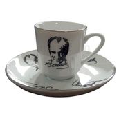 Armada Çini Ar 671 Atatürk Altın Yaldızlı 6'lı Porselen Fincan Takımı