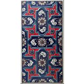 Armada Çini ED 219 10x20 cm Kobalt Geometrik Eldekoru Çini Karo