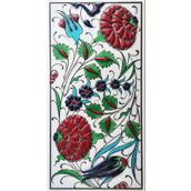 Armada Çini ED 221 İki Karanfil El Dekoru 10x20 cm Çini