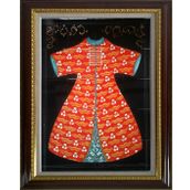 Armada Çini ED680 Kırmızı Cintemani Kaftan 80x100 cm Çini Pano
