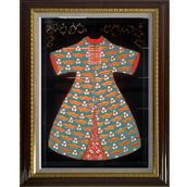 Armada Çini ED681 Yeşil Cintemani Kaftan 80x100 cm Çini Pano