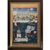 Armada Çini ED683 İstanbul Sahnesi 80x140 cm Çini Pano
