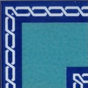 Armada Çini KSK 60 10x10 cm Zincir Desenli Modern Çini Bordür Köşe
