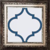 Armada Çini SP 103 20x20 cm Arabesk Mavi Beyaz Desenli Kütahya Çini