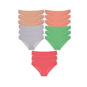 Armin Loretta 15 Adet Süper Eko Set Soft Renkler Likralı Kadın Slip Külot