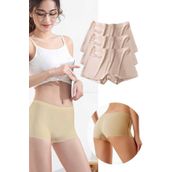 Armin Loretta 3 Adet Kadın Dikişsiz Görünmez İz Yapmaz Mini Ten Şort Boxer