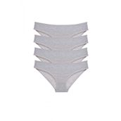 Armin Loretta 4 Adet Süper Eko Set Gri Likralı Kadın Slip Külot