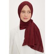 Armine 10004-03 Siyah Kesik Desenli Şal
