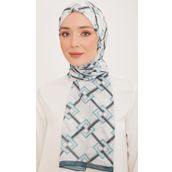 Armine 10006-07 Yeşil Karma Desen Trend Şal