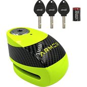 Armor 610+MVA Motosiklet Disk Kilidi Sarı 10MM Alarmlı ( 120DB ) - Standart - Fosforlu Yeşil