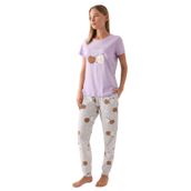 Arnetta 2884 Lila Kısa Kol Kadın Pijama Takımı