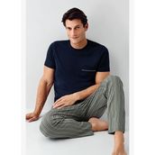 Arnetta Erkek Lacivert Pijama Takım AR3011-S-V2