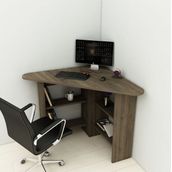 Arnetti Corner Köşe Çalışma Masası Bilgisayar Masası Yer Kaplamaz Ofis Masası, Ceviz - Corner