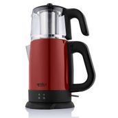 Arnica IH33204 Kırmızı Demli Stil Cam Çay Makinesi
