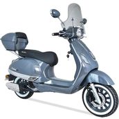 Arora Safari 125 Euro 5 Motosiklet Şık Gri Renk ve Yüksek Motor Hacmi ile