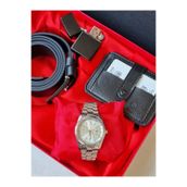 arpat time saat aksesuar ERKEK SAAT HEDİYE SETİ , 4 PARÇA : SAAT, KEMER, CÜZDAN, ÇAKMAK