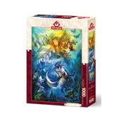 Art Puzzle 5218 1000 Parça Gündüz ve Gece Prensesleri Puzzle