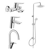 Artema 3C Duş Sistemi A45786 + Solid S Banyo+Lavabo+Eviye Batarya Seti