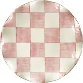 Arter Home Damalı Pembe 6'lı Pasta Tabağı