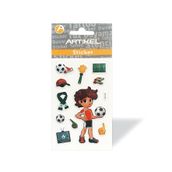 Artikel PM-965 Futbolcu Puffy Sticker