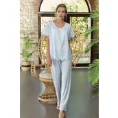Artış 10215 Mavi Kadın Pijama Takımı