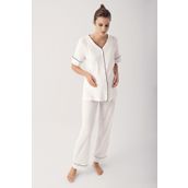 Artış 14209 Düğmeli Kadın Pijama Takımı