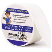 Artlantis Çift Taraflı Bant Köpük Bant 45 mm x 2 mt 1 Adet - Beyaz