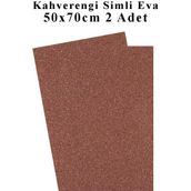 Artlantis Kahverengi Bakır Simli Eva 50X70 cm 2 Adet Simli Eva Süngeri Okul Kreş Anasınıfı Elişi Etkinlikleri - Kahverengi - Bakır - Standart - 50x70cm