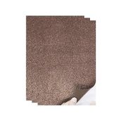 Artlantis Kahverengi Yapışkanlı Simli Eva 35x50 cm 3 Adet Simli Yapışkanlı Eva Süngeri Okul Kreş Anasınıfı Elişi Etkinlikleri Hobi