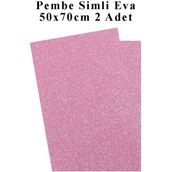 Artlantis Pembe Simli Eva 50X70 cm 2 Adet Simli Eva Süngeri Okul Kreş Anasınıfı Elişi Etkinlikleri - Standart - 50x70cm