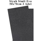 Artlantis Siyah Simli Eva 50X70 cm 2 Adet Simli Eva Süngeri Okul Kreş Anasınıfı Elişi Etkinlikleri - Standart - 50x70cm