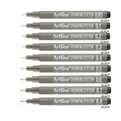 Artline 9'lu Tam Set Drawing System Teknik Çizim Kalemi