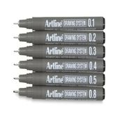 Artline Draving 231 0,1mm Siyah Teknik Çizim Kalemi
