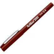 Artline EK-200N Fineliner 0.4 MM Kahve Keçe Uçlu Kalem
