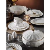 Aryıldız Ar34006 Lotus Bone 60 Parça Porselen Yemek Takımı