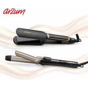 Arzum AR5035 Mona Sense Seramik Saç Düzleştirici + Lisa Xl 32 mm Saç Maşası Seti 230°C Ayarlanabilir Isı Profesyonel Bakım - 0 - Siyah