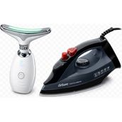 Arzum AR684 Olivya Buharlı Ütü 2400W, Siyah + Yüz Masaj Aleti Hediye