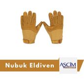Ascim Unisex Outdoor Nubuk Eldiven Su Geçirmez Orta Kalınlıkta Kahverengi Konforlu Kullanım - XL