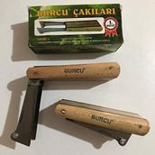 Aşı Bıçağı Ceviz Aşı Çakısı Çift Bıçak Dövme Çakı