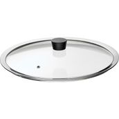 Asitan Tencere Kapağı, Paslanmaz Çelik-Cam, 33 cm - Çok Renkli