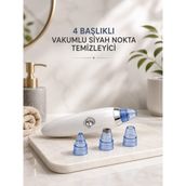 Aslanoğlu Store Mey Ithalat® Yeni Nesil Vakumlu Pilli Siyah Nokta ve Yüz Temizleme Cihazı 4 Başlıklı