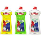 Asperox Sparx Bulaşık Deterjanı 1200 ml x 3 Limon - Elma - Aloevera Hassas Eller - miktar