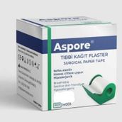 Aspore 2.5 cm x 5 mt Esnek Tıbbi Kağıt Flaster