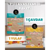 Asrın Tandırı 2'li Paket (1 Paket Ekşi Hamurlu Çavdar Lavaş Ekmeği - 1 Paket Ekşi Hamurlu Yulaf Lavaş Ekmeği) - 2 Adet