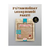 ASRIN TANDIRI 2'Lİ PAKET ( 2 paket Ekşi Hamurlu Tam Buğday Lavaş Ekmeği)