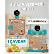 Asrın Tandırı 2'li Paket(1 Paket Ekşi Hamurlu Tam Buğday Lavaş Ekmeği - 1 Paket Ekşi Hamurlu Çavdar Lavaş Ekmeği) - 2 Adet