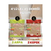 ASRIN TANDIRI 4'LÜ LAVAŞ PAKETİ (2 Paket Ekşi Hamurlu Arpa+2 Paket Ekşi Hamurlu Kepekli ) 4X330Gr.